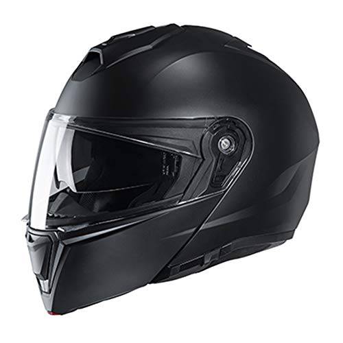 HJC Unisex-Adult Flip-Up 헬멧 (Semi-Flat 블랙, 미디엄)
