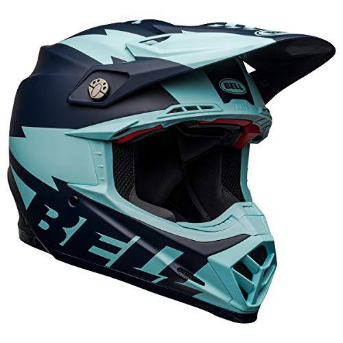 벨 Moto-9 플렉스 먼지 헬멧 (Breakaway 매트 네이비/ 라이트 블루 - X-Large)