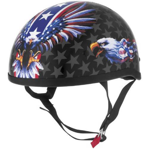 Skid 리드 유니섹스 성인 USA Flame Eagle 헬멧 646987