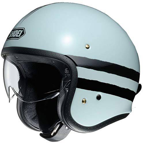 쇼에이 J O 빈티지 오픈 페이스 헬멧 Sequel TC-10 라이트 블루/ 블랙 미디엄 (More 사이즈 and 컬러 옵션)
