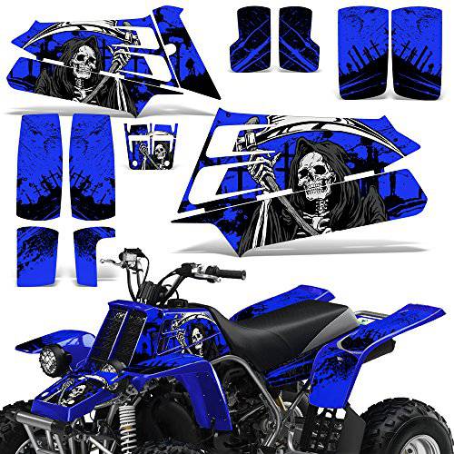 Wholesale 데칼,도안 ATV 그래픽 키트 스티커 데칼 호환가능한 야마하 밴시 350 1987-2005 - Reaper V2 블루