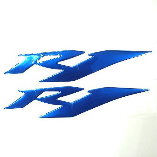 블루 3D 로고 엠블렘, 앰블럼 스티커 데칼 Polish 광택 Raise Up 호환가능한 야마하 YZF R1