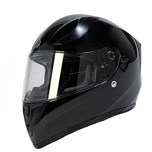 TORC T15 Unisex-adult full-face-helmet-style 오토바이 헬멧 솔리드 컬러