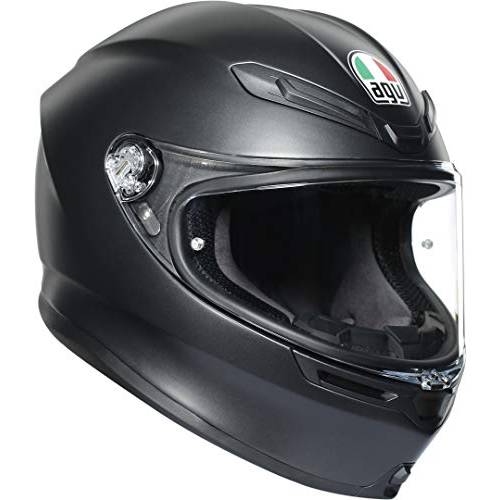 AGV K6 - 풀 페이스 오토바이 헬멧 - 모노 (매트 블랙, ML)