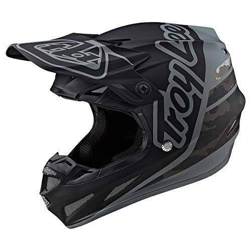 Troy Lee 디자인 2021 SE4 컴포지트, Composite 헬멧 MIPS - 실루엣 (X-Large) (블랙/ 카모)