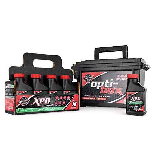 Opti-Lube XPD 공식 디젤 연료 Additive: 4oz 8 팩 Opti-Box, 트리트먼트 up to 16 갤런 per 4 oz 병