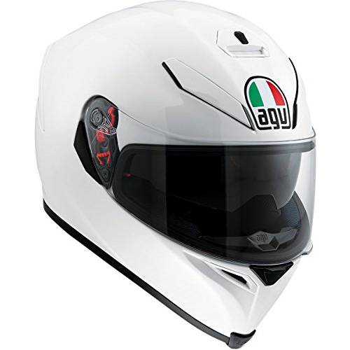 AGV K-5 Unisex-Adult Full-Face-Helmet-Style 헬멧 (펄 화이트, X-Large)