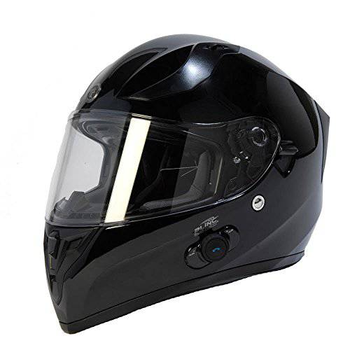 TORC Unisex-adult full-face-helmet-style T15B 블루투스 통합 오토바이 헬멧