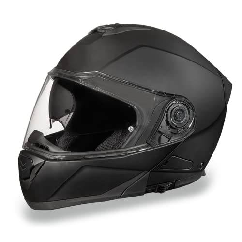 데이토나 헬멧 풀 페이스 모듈식 오토바이 헬멧 Glide   도트인증 [단조롭고지루한 블랙] [L]