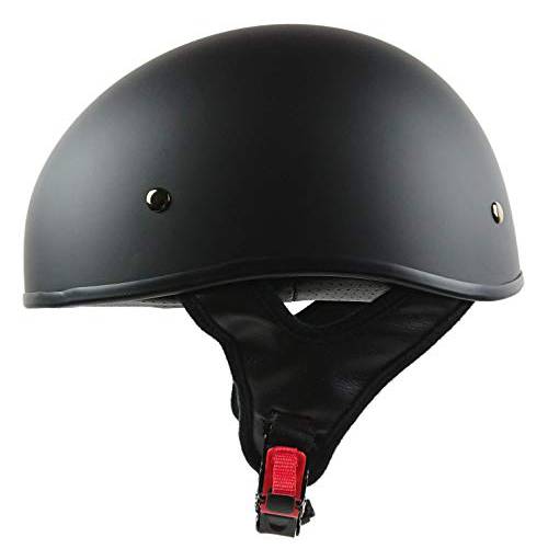 Vega 헬멧 저격병 오토바이 하프 헬멧 남성용&  여성 도트 매트 블랙 XL