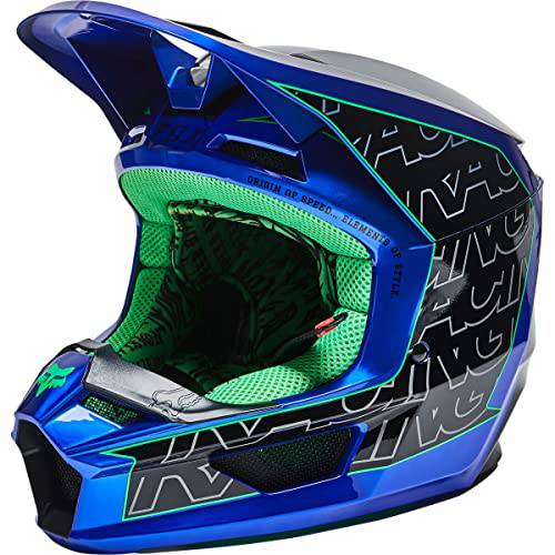 Fox 레이싱 2022 V1 헬멧 MIPS - Peril (X-Large) (블루)