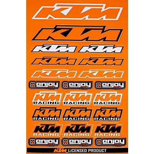 Enjoy Mfg 오토바이 스티커 장 데칼 그래픽 KTM (오렌지)