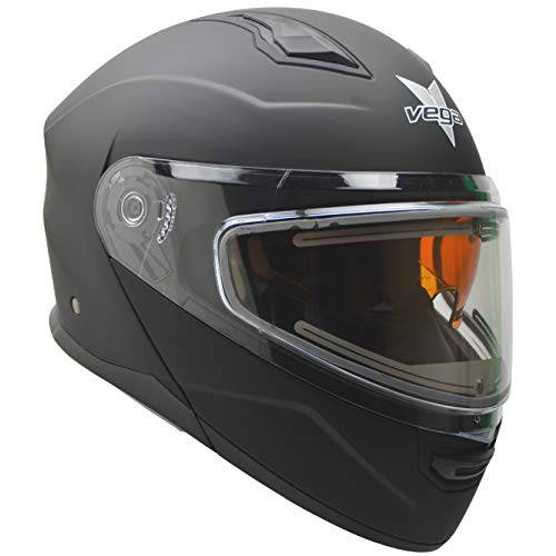 Vega 헬멧 Caldera 전기,전동 스노우 2 커스텀 모듈식 스노우모빌 헬멧, 매트 블랙 2XL
