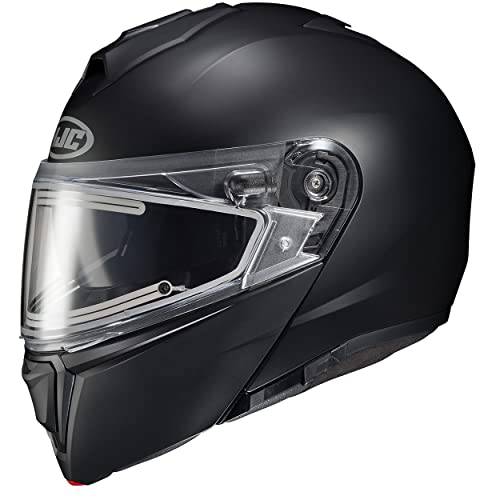 HJC 헬멧 i90 모듈식 전기,전동 스노우모빌 헬멧 Semi-Flat 블랙 라지