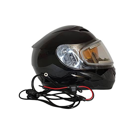 VEGA 헬멧 V-Star 스노우모빌 헬멧 전기,전동 Heated 쉴드 (9ft 실버 코팅 헤비듀티 RCA 잭 케이블, Breath 변류기, Thin 발라클라바 포함)