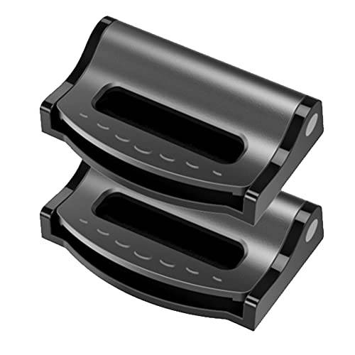 자동차 안전벨트 클립- 안전벨트 조절기 편안한 범용 오토 숄더 넥 스트랩 포지셔너 클립,핀 (블랙)