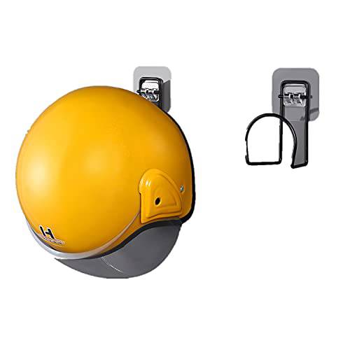 RCHYFEED 4pc 홈 Non-Perforated 헬멧 스토리지 랙, 스몰 and 실용적인 벽면 마운트 헬멧 랙 전기,전동 자동차 헬멧, 레이싱 헬멧, 공사현장 대지 헬멧 (블랙)