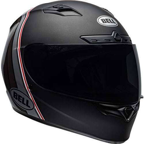 벨 Qualifier DLX 일루젼 오토바이 헬멧 - 매트/ 광택 블랙/ 실버/ 화이트