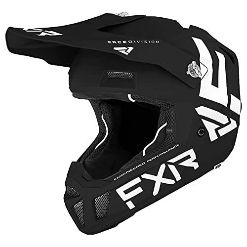 FXR 클러치 CX 헬멧 2021 (매트 블랙/ 화이트 - X-Large)