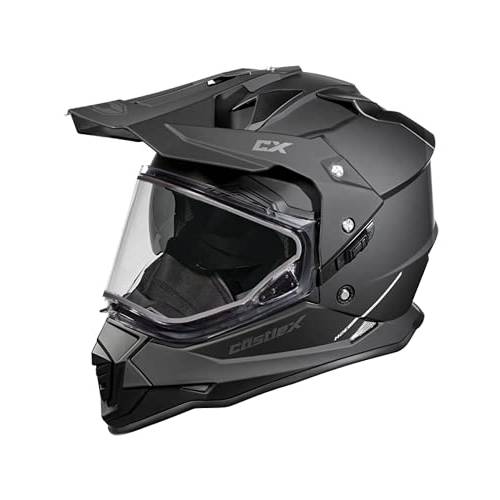 CastleX 모드 D/ S SV 듀얼 스포츠 스노우모빌 헬멧 in 매트 블랙, 사이즈 3X-Large