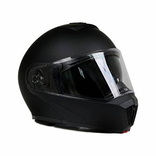 밀워키 헬멧 MPH9812DOT 플랫 블랙 ’Menace’ Advanced 오토바이 모듈식 헬멧 드롭 다운 썬바이저 - 라지