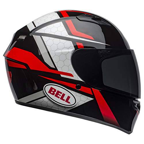 벨 Qualifier 스트리트 헬멧 (플레어 광택 블랙/ 레드 - 라지)