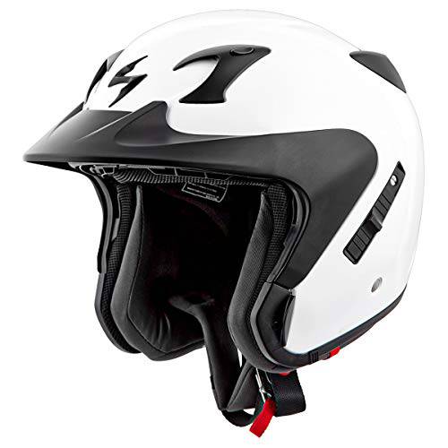 전갈 EXO-CT220 솔리드 오토바이 헬멧 (화이트, XX-Large)