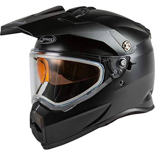GMAX AT-21S 솔리드, 전기,전동 쉴드 Full-Face 헬멧, 도트인증 성인 and Youth (매트 블랙, 2X)