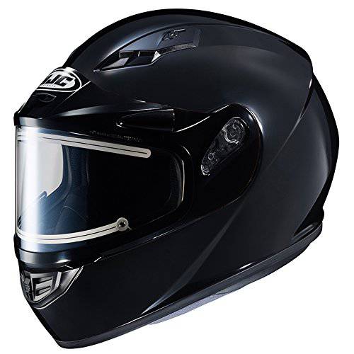 HJC CS-R3 액자 전기,전동 오토바이 스노우모빌 헬멧 솔리드 광택 블랙 미디엄 (More 사이즈 옵션)