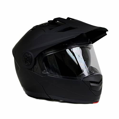 밀워키 헬멧S MPH9820DOT 플랫 블랙 ’Ominous’ 듀얼 스포츠 Advanced 오토바이 모듈식 헬멧 - XX-Large