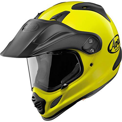 Arai XD4 솔리드 ’20 성인 듀얼 스포츠 오토바이 헬멧 - 형광 Yellow/ X-Large