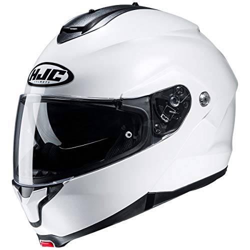 HJC 헬멧 C91 헬멧 (미디엄) (SEMI-Flat 펄 화이트)