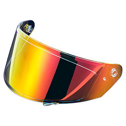 VCOROS X9 풀 페이스 오토바이 헬멧 교체용 쉴드 5Color 렌즈 Available (크롬 레드)