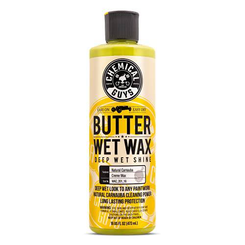 Chemical Guys WAC_201_16 Butter,버터 Wet 왁스 리퀴드 크림 자동차 왁스 (세이프 모든 Finishes Including 세라믹 코팅), 16 oz., 바나나 향