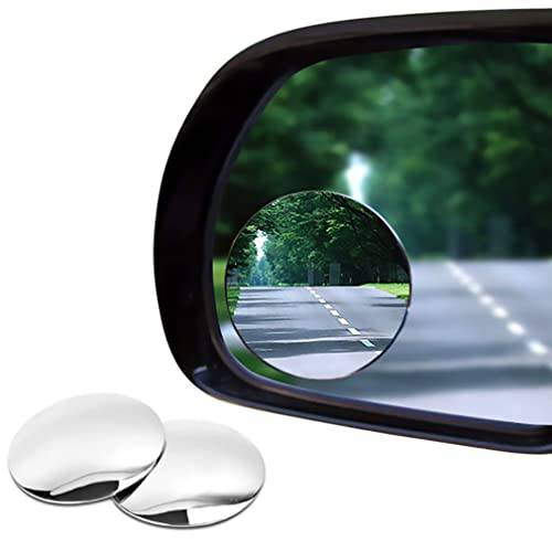 블라인드 스팟 자동차 미러 2 Pack-2 인치 라운드 후방관측 볼록 거울 자동차/ SUV/ 오토바이/ 트럭/ 트레일러/ 설상차/ 자전거/ RVs/ 보트/ 골프 카트 Rust 방지 Frame-HD 리얼 글래스