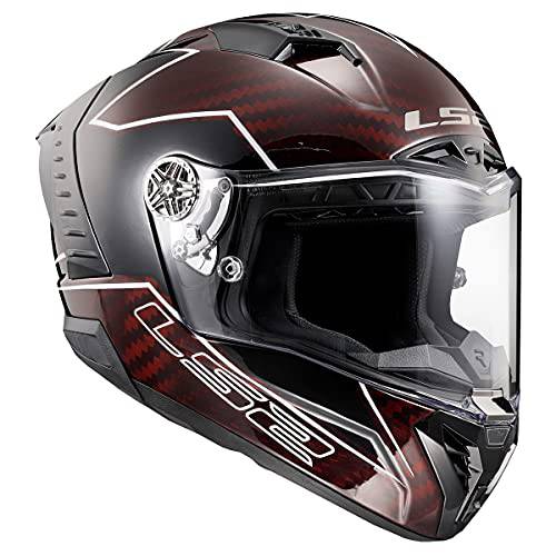 LS2 헬멧 썬더 카본 라이트닝 헬멧 (그레이/ 블랙 - X-Large)