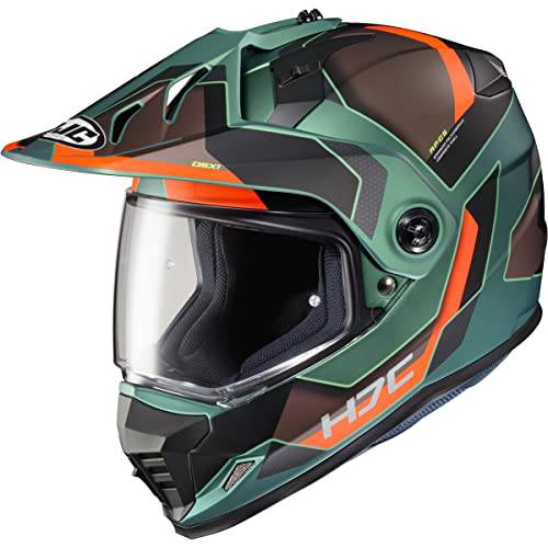 HJC DS-X1 시너지 헬멧 (XX-Large) (그린/ 블랙/ 오렌지)