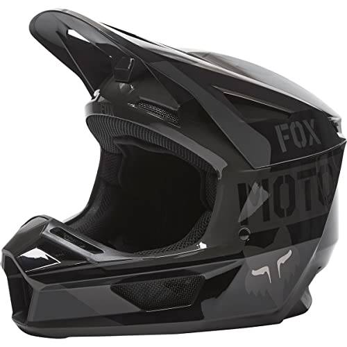 Fox 레이싱 2022 V2 헬멧 MIPS - Nobyl (라지) (블랙)