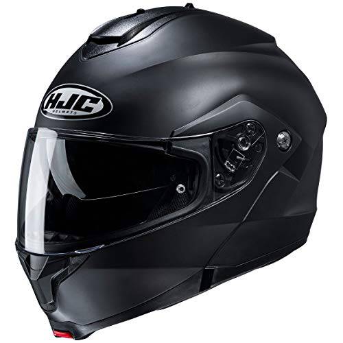 HJC 헬멧S C91 Men’s 스트리트 오토바이 헬멧 - Semi-Flat 블랙/ 스몰