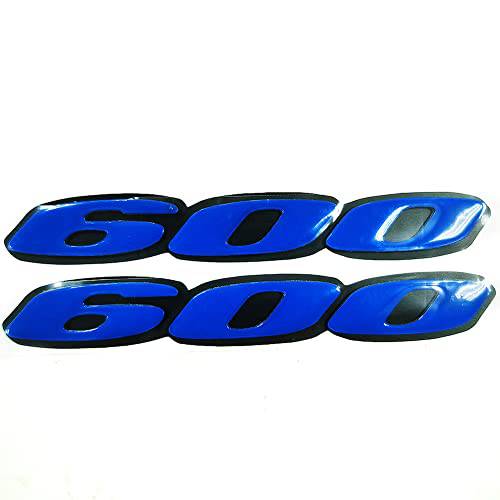 블루 3D 로고 엠블렘, 앰블럼 스티커 데칼 Polish 광택 Raise Up 호환가능한 스즈키 GSXR 600 CBR600 RR VLX600 F5 F4i