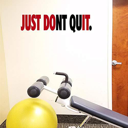 brandnameeng. 피티니스 벽면 데칼,스티커s. Just Don’t Quit. Just Do It. Vinyl 벽면 Art, 스티커 데칼,스티커 Gym.