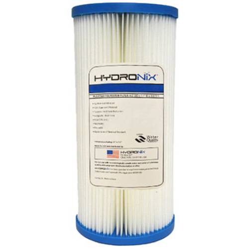 Hydronix SPC-45-1050 범용 Whole 하우스 Sediment Pleated 용수필터, 물 필터, 정수 필터, 세척가능 and Reusable, 4.5 x 10 - 50 Micron