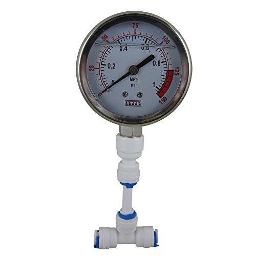 DIGITEN Water 수압 Gauge Meter 0-1.0MPa 0-150psi 1/ 4 for Reverse 삼투 시스템 펌프,호환펌프