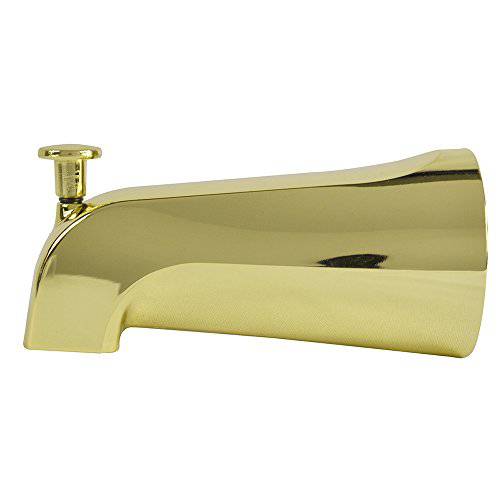 DANCO 범용 욕조 Spout with Diverter, Polished Brass, 1-Pack (89265)