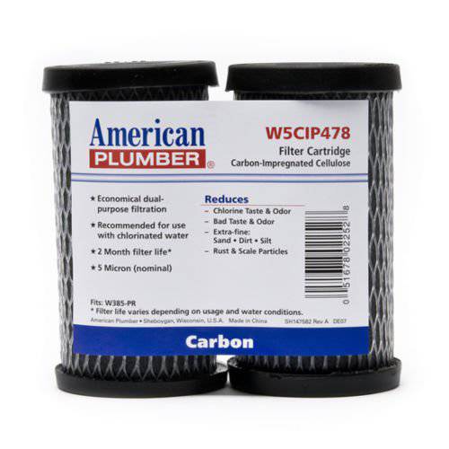American Plumber W5CIP478 5 Micron 스탠다드 5 Inch Undersink 필터 (2 Pack)