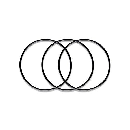 iSpring O-Ring for 10 용수필터, 물 필터, 정수 필터 하우징 Sump Oring 세트 of 3ORFx3, Black, 3 Piece