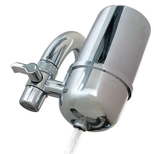 Kabter Faucet 고정 용수필터, 물 필터, 정수 필터 시스템 Tap Water Filtration Purifier, Chrome