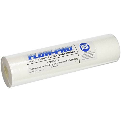 FLOW-PRO 5M-4PK 5-Micron Sediment 용수필터, 물 필터, 정수 필터 Cartridge, 4-Pack