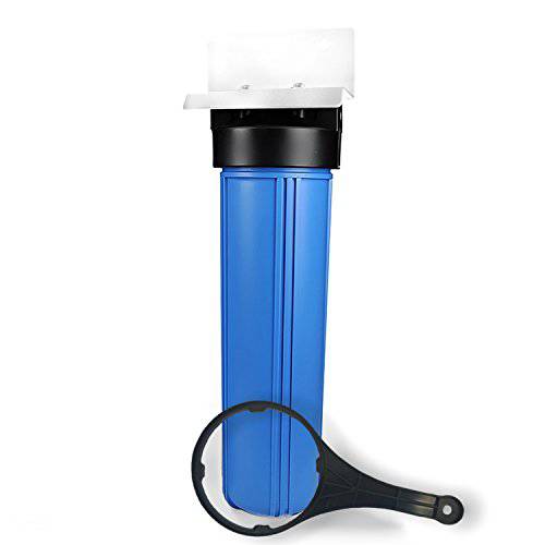 Aquaboon  큰 블루 4.5 x 20 Whole 집 Well 용수필터, 물 필터, 정수 필터 시스템 압력 출시 (1 포트) | 인증된 According to FDA | 호환가능한 Pentek 150233, 150235, Geekpure BB-20B