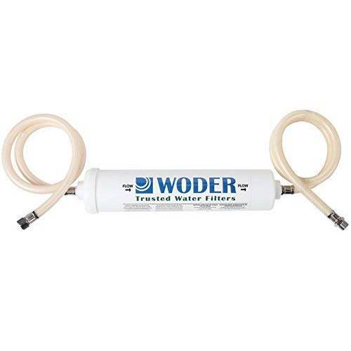 Woder WD-10K-DC 언더 싱크대 워터 여과 시스템 - WQA 인증된  USA Made 울트라 하이 용량 다이렉트 연결 용수필터, 물 필터, 정수 필터 - 제거 염소, 심, 크롬 6,  중금속, 냄새 and Contaminants